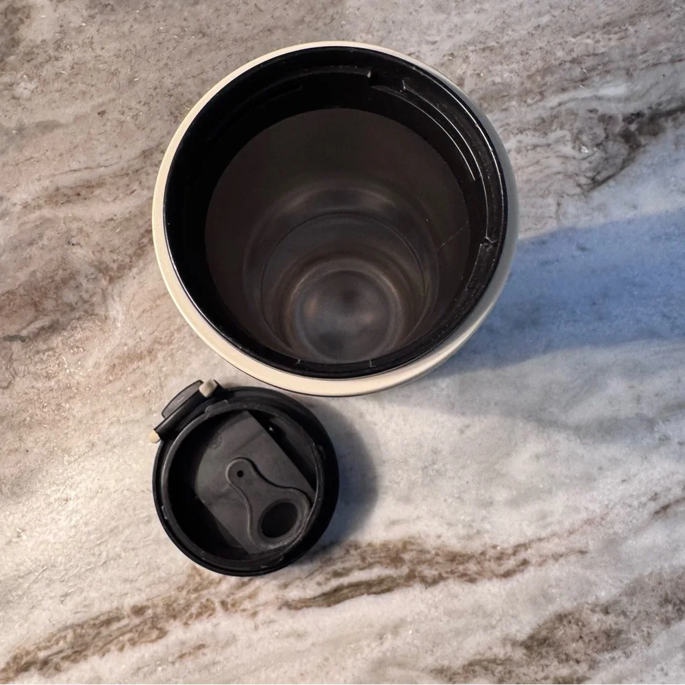 Vintage - Starbucks - Brushed Stainless - Faux Leather - Travel Tumbler